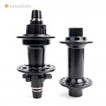 BMX-Rennnabe, Vorderrad-Felgenbremse, Hinterrad-6-Loch-Scheibenbremse, 36 Löcher, vorne 100x20mm / hinten 110mm